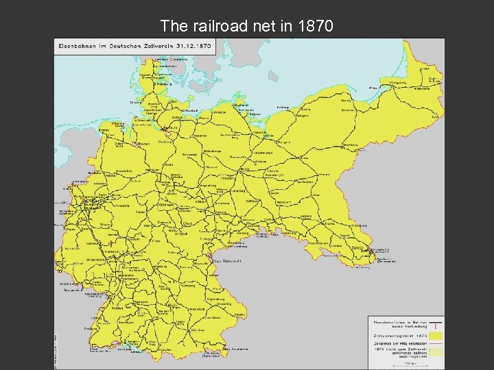 The railroad net in 1870 