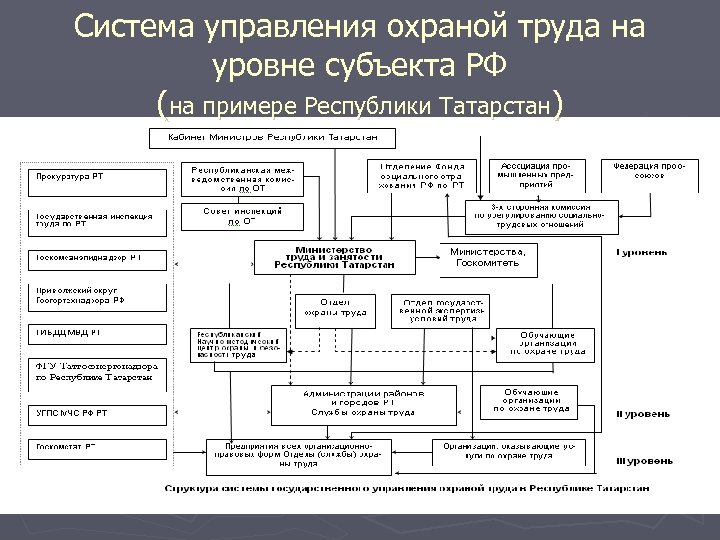 Управление охраной труда является. Уровни системы управления охраной труда. Структура системы управления охраной труда уровни. Комплексная система управления охраной труда. 5 Уровней системы управления охраной труда.