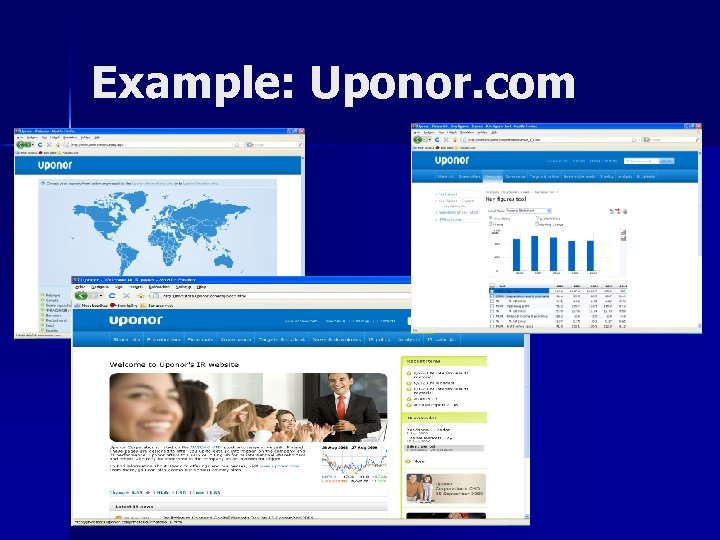 Example: Uponor. com 