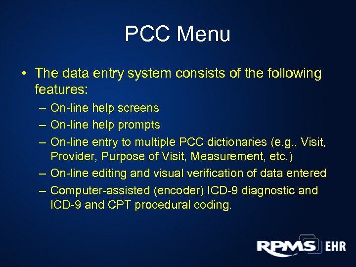 Pcc Charting System