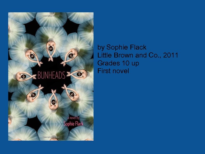 by Sophie Flack Little Brown and Co. , 2011 Grades 10 up First novel