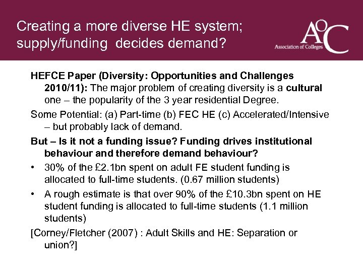 Title of the slide Creating a more diverse HE system; Second line of the