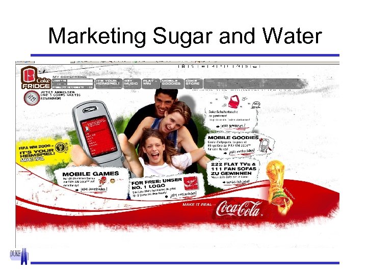 Marketing Sugar and Water 