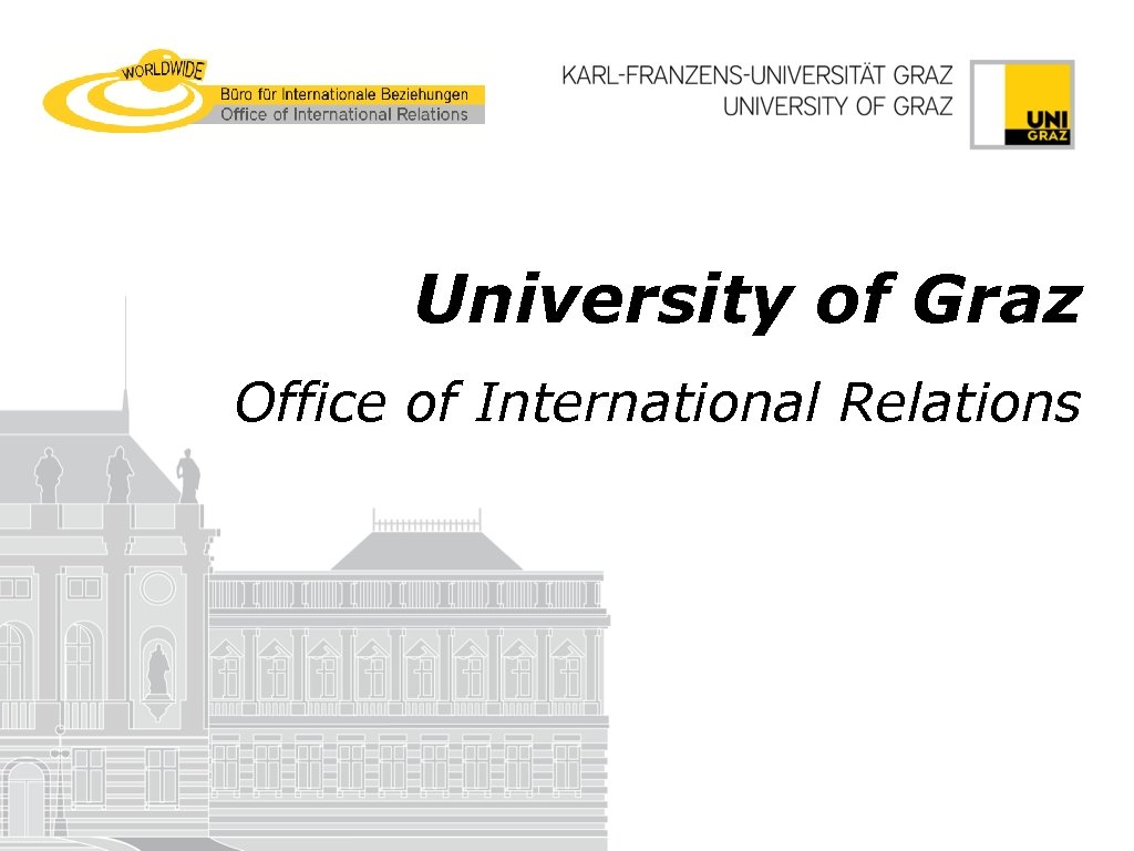 University of Graz Office of International Relations 