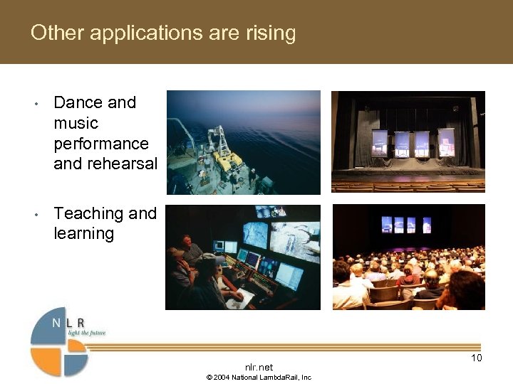 Other applications are rising • Dance and music performance and rehearsal • Teaching and