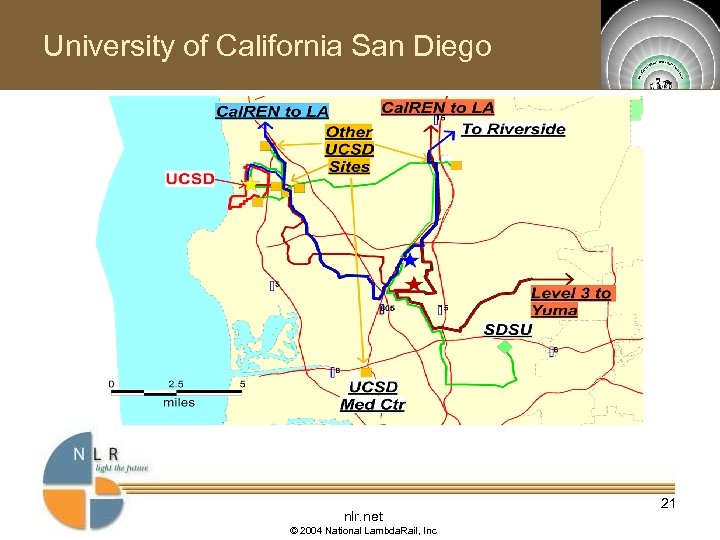 University of California San Diego nlr. net © 2004 National Lambda. Rail, Inc 21