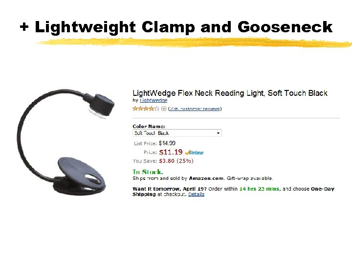 + Lightweight Clamp and Gooseneck © 2001 Steve Krug 