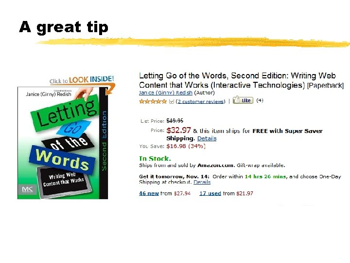 A great tip © 2001 Steve Krug 