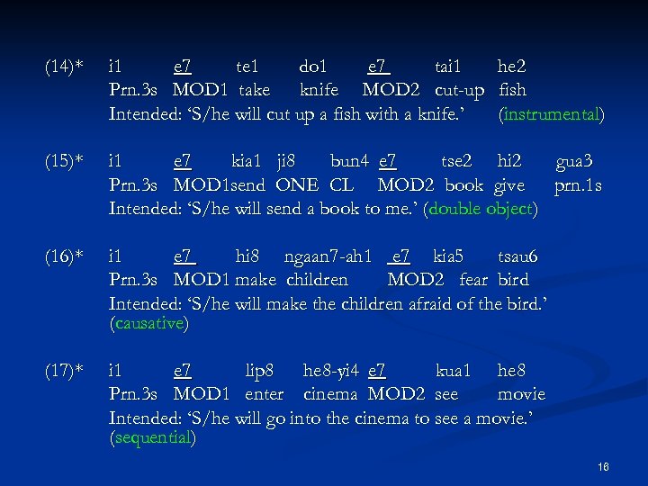 (14)* i 1 e 7 te 1 do 1 e 7 tai 1 Prn.