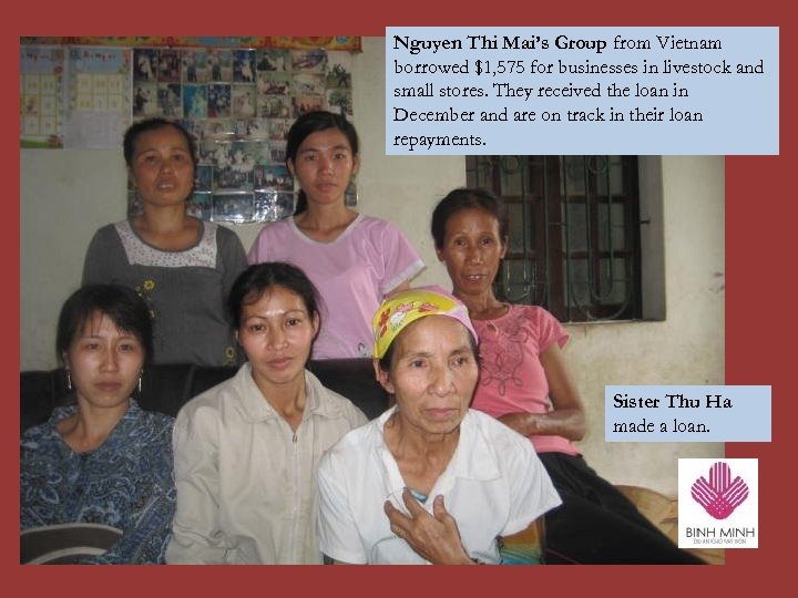 Nguyen Thi Mai’s Group from Vietnam borrowed $1, 575 for businesses in livestock and