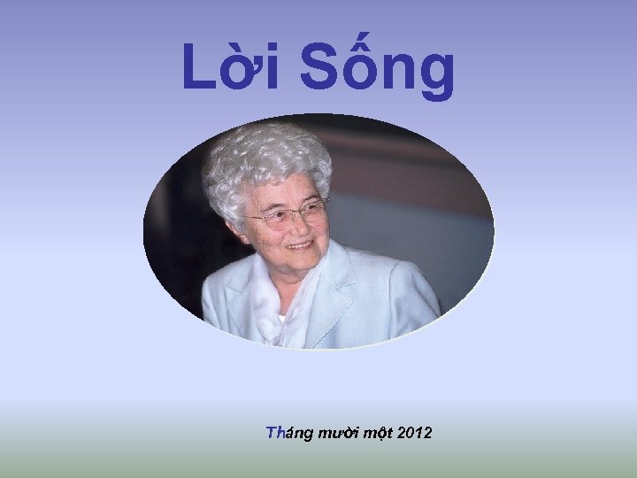 Lời Sống Tháng mười một 2012 