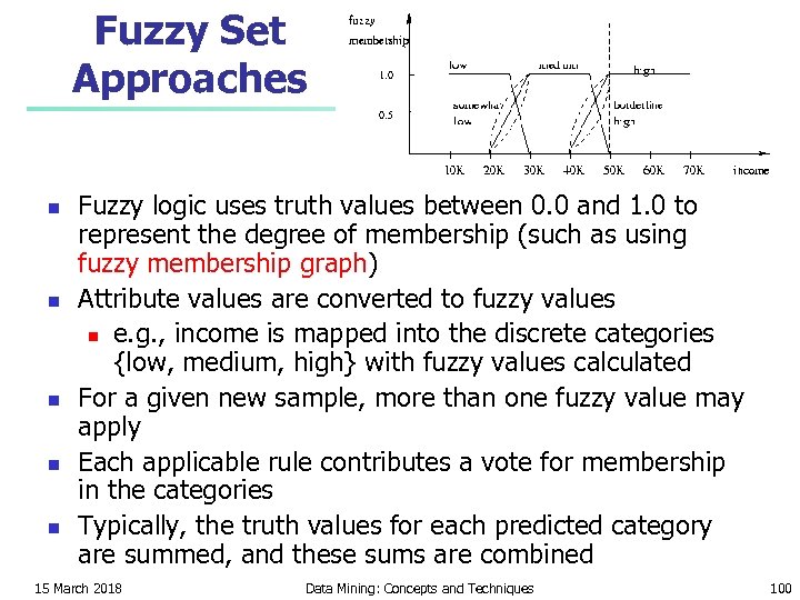 Fuzzy Set Approaches n n n Fuzzy logic uses truth values between 0. 0