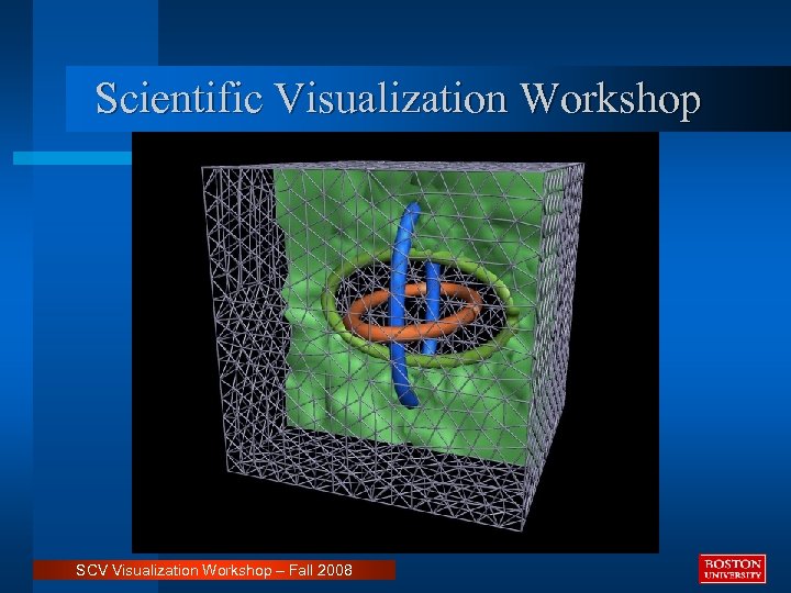 Scientific Visualization Workshop SCV Visualization Workshop – Fall 2008 