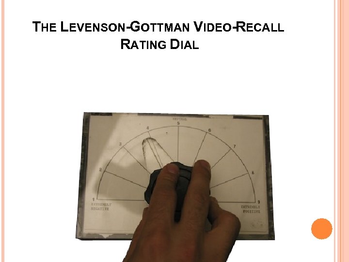 THE LEVENSON-GOTTMAN VIDEO-RECALL RATING DIAL 