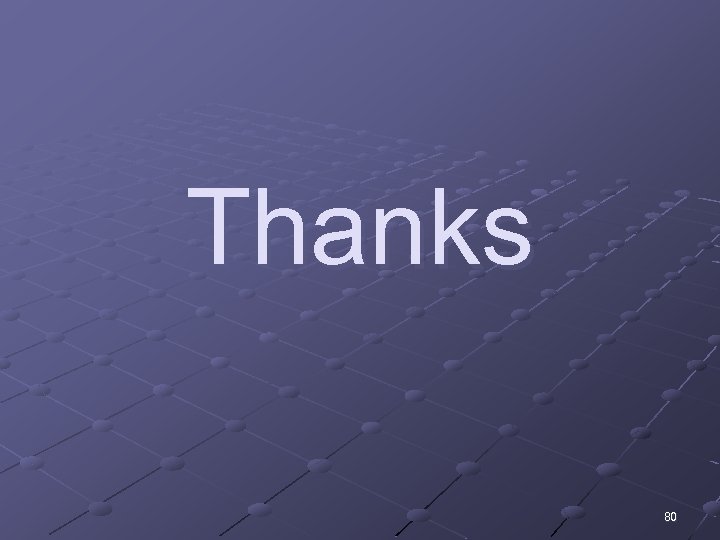 Thanks 80 