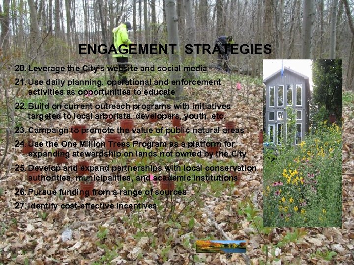 ENGAGEMENT STRATEGIES 20. Leverage the City’s website and social media 21. Use daily planning,
