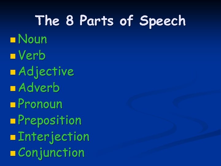 The Parts Of Speech By Janine Witte