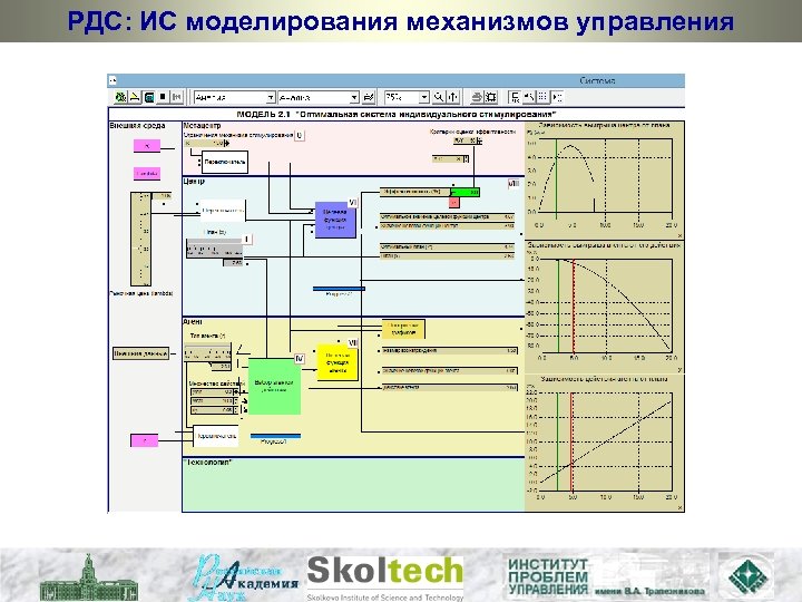 РДС: ИС моделирования механизмов управления 