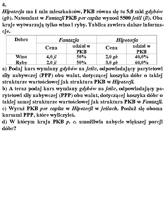 4. Hipotecja ma 1 mln mieszkańców, PKB równa się tu 5, 0 mld gdybów