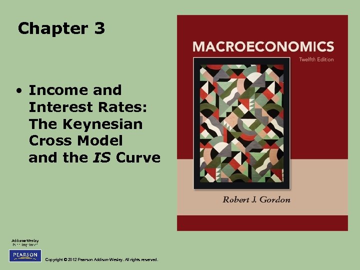 Chapter 3 • Income and Interest Rates: The Keynesian Cross Model and the IS