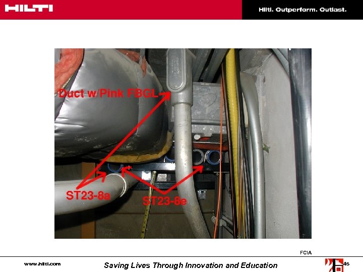 FCIA www. hilti. com Saving Lives Through Innovation and Education 45 