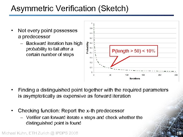 Asymmetric Verification (Sketch) • Not every point possesses a predecessor – Backward iteration has