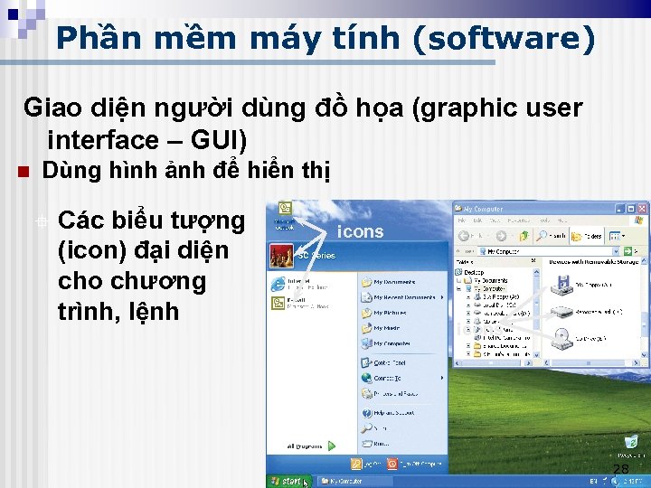 Phần mềm máy tính (software) Giao diện người dùng đồ họa (graphic user interface