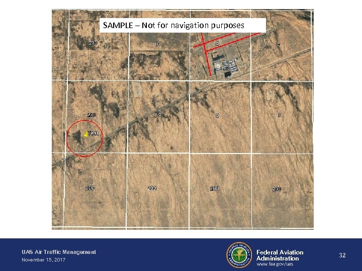 SAMPLE – Not for navigation purposes UAS Air Traffic Management November 15, 2017 Federal