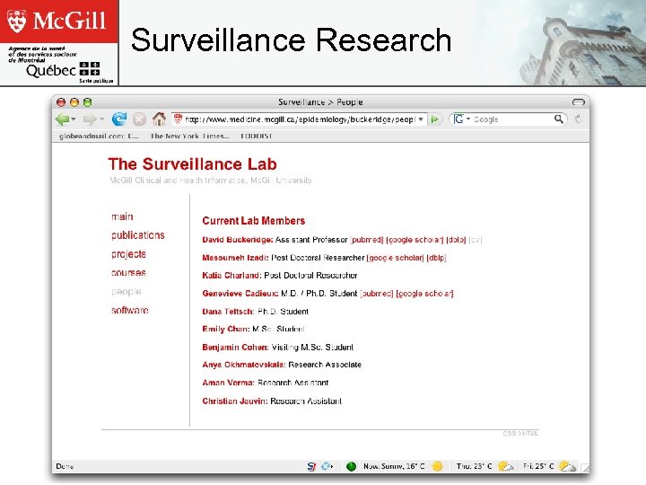 Surveillance Research 
