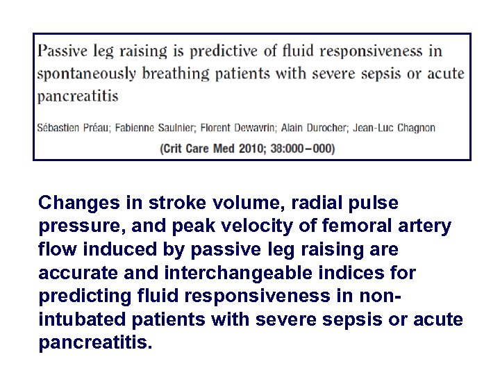 Changes in stroke volume, radial pulse pressure, and peak velocity of femoral artery flow