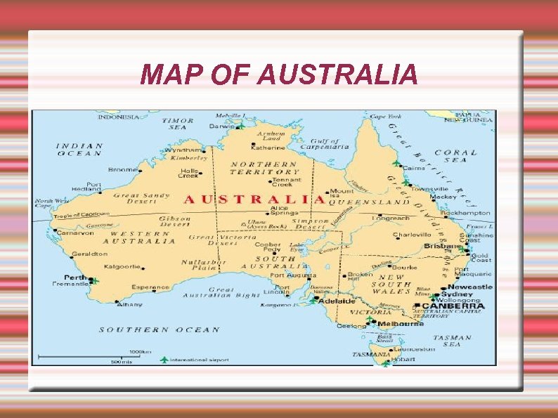 MAP OF AUSTRALIA 