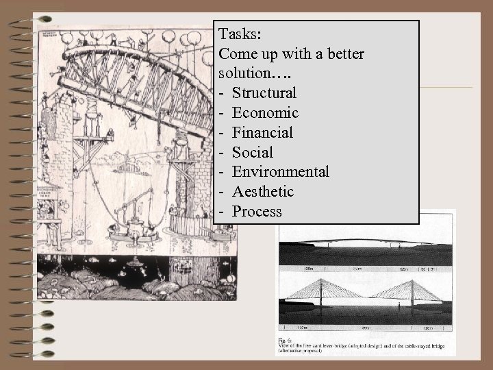 Tasks: Come up with a better solution…. - Structural - Economic - Financial -