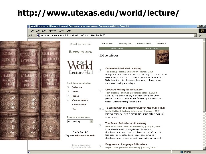http: //www. utexas. edu/world/lecture/ 
