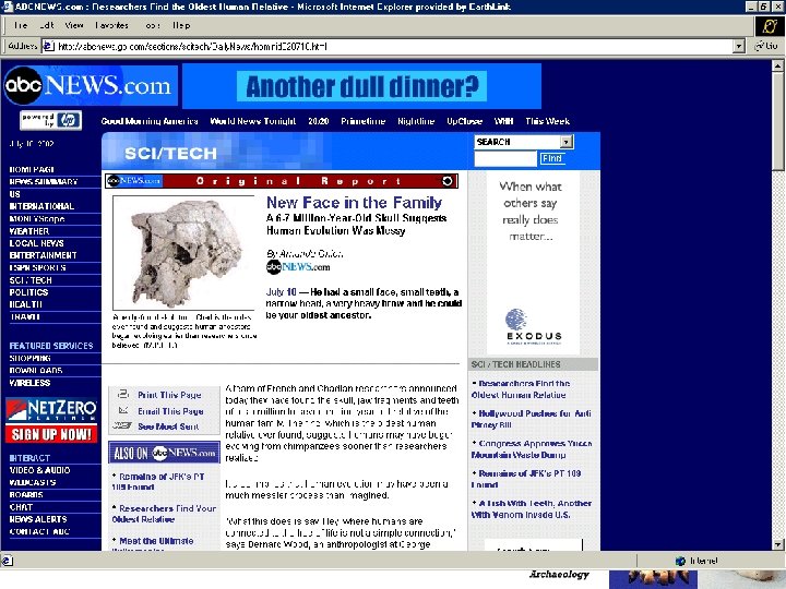 8 c. Cases from News Authentic Data Analysis Jeanne Sept, IU, Archaeology of Human