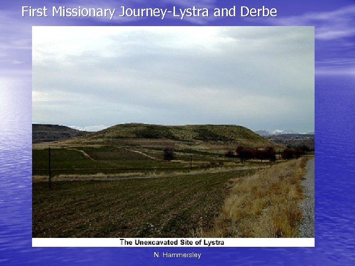 First Missionary Journey-Lystra and Derbe N. Hammersley 