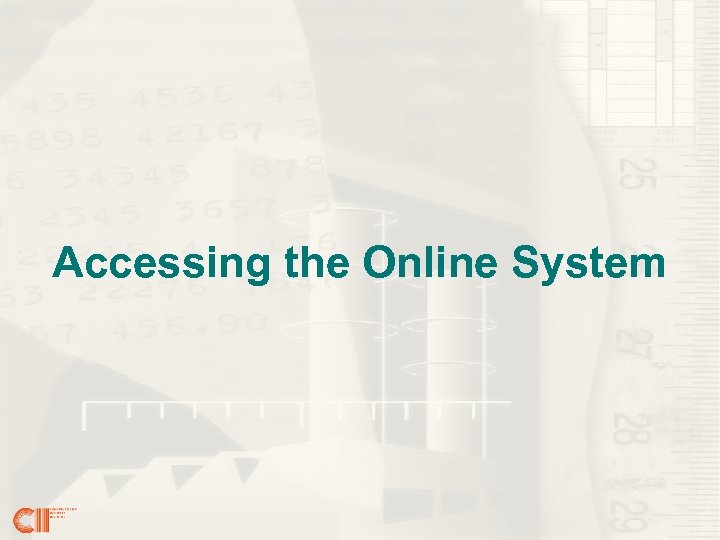 Accessing the Online System 