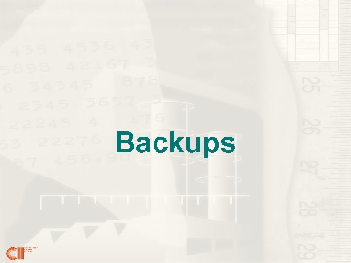 Backups 