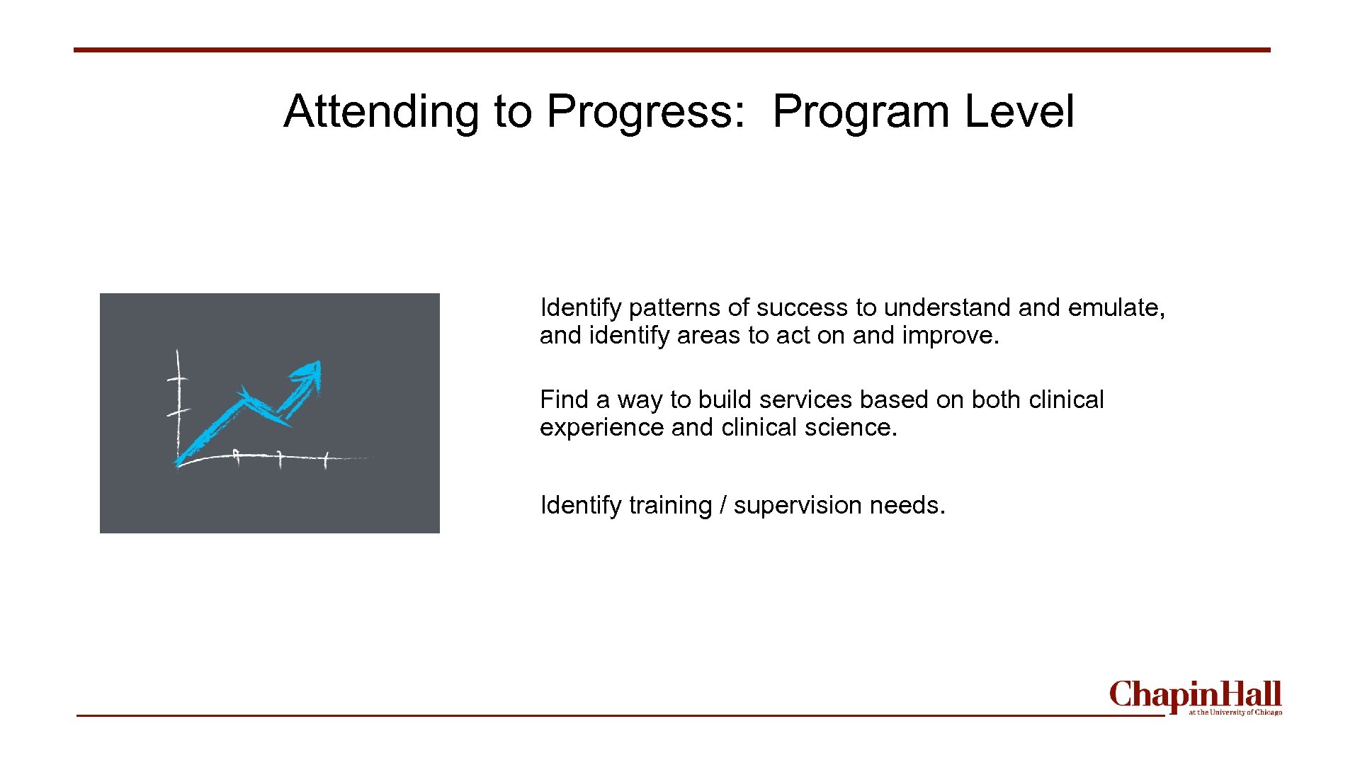 Attending to Progress: Program Level Identify patterns of success to understand emulate, and identify