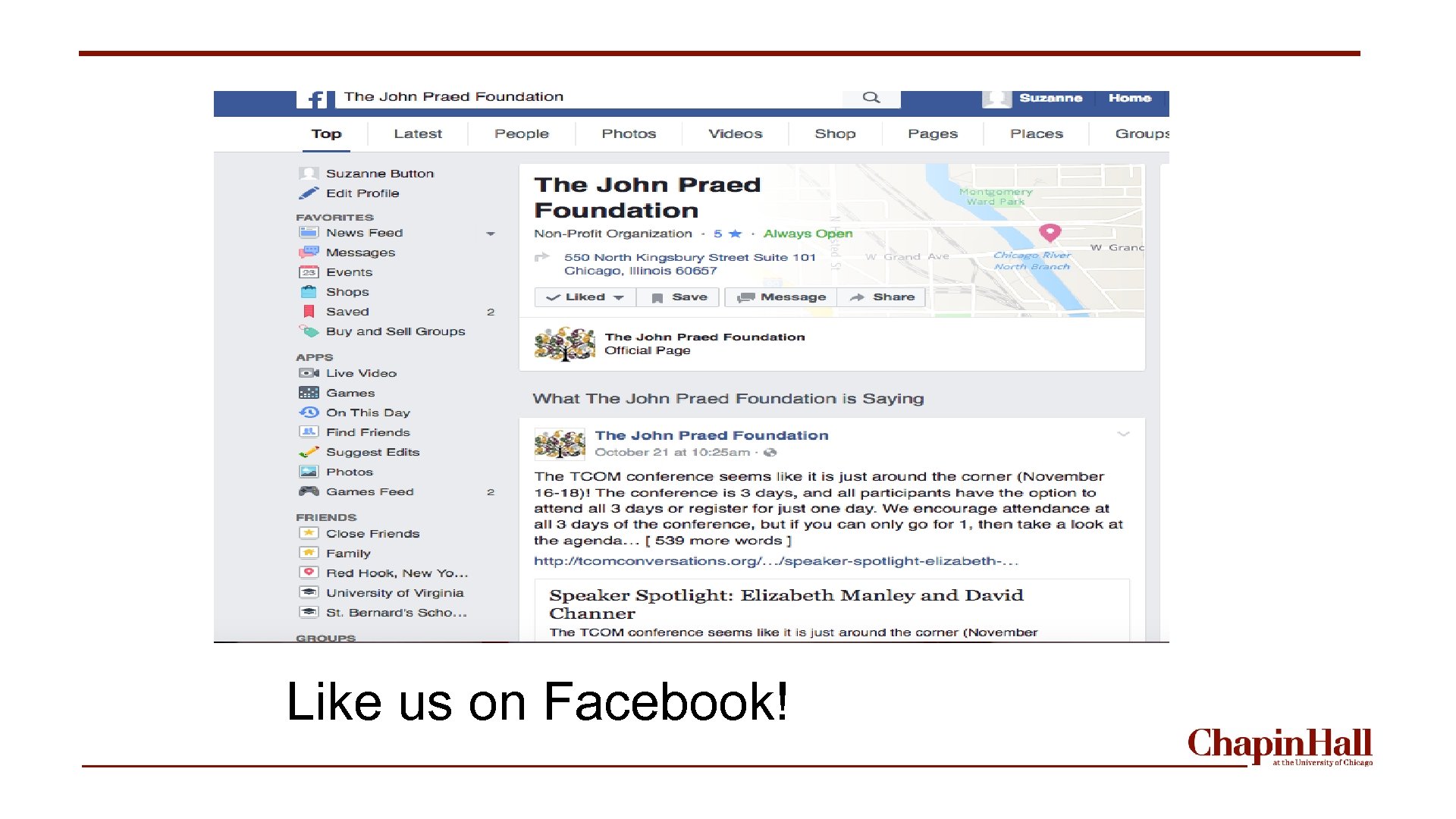 Like us on Facebook! 