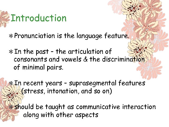 presentation different pronunciation