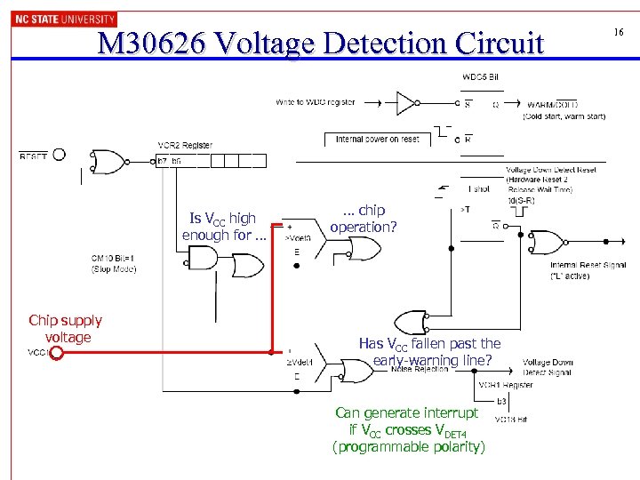 M 30626 Voltage Detection Circuit Is VCC high enough for … Chip supply voltage