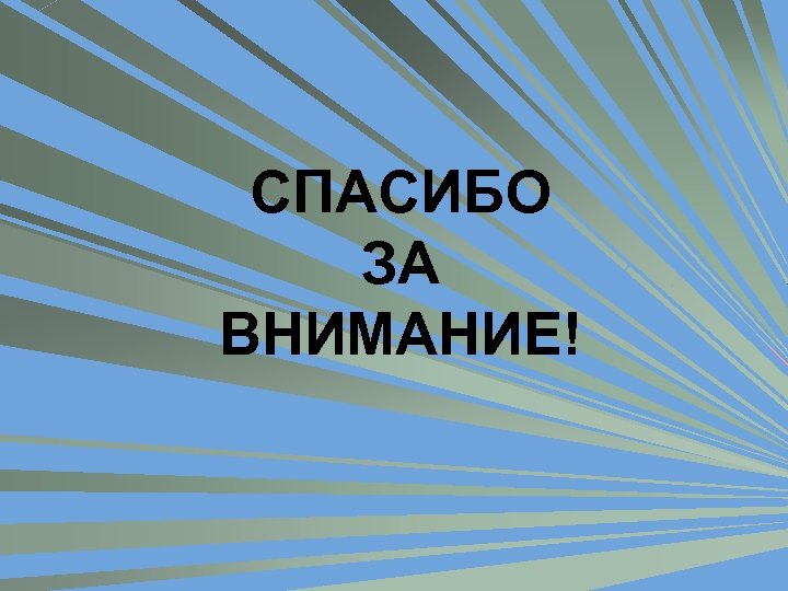 СПАСИБО ЗА ВНИМАНИЕ! 