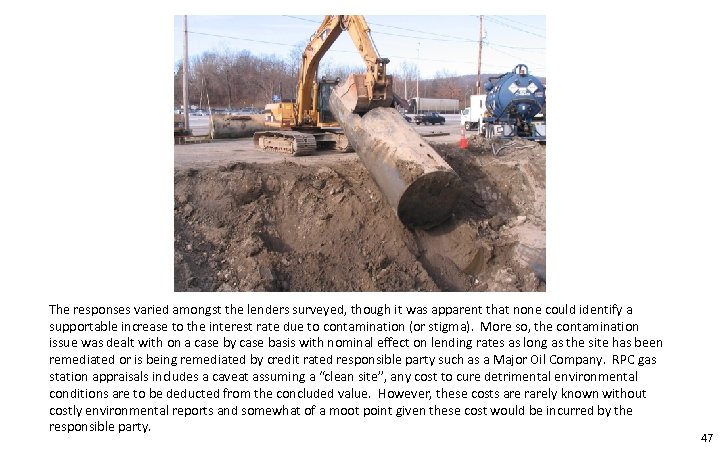 The responses varied amongst the lenders surveyed, though it was apparent that none could