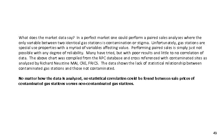 What does the market data say? In a perfect market one could perform a