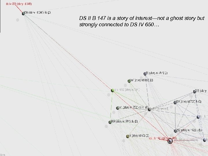 DS II B 147 is a story of interest—not a ghost story but strongly