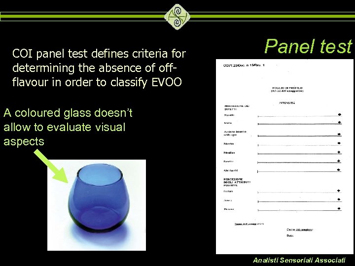 COI panel test defines criteria for determining the absence of offflavour in order to