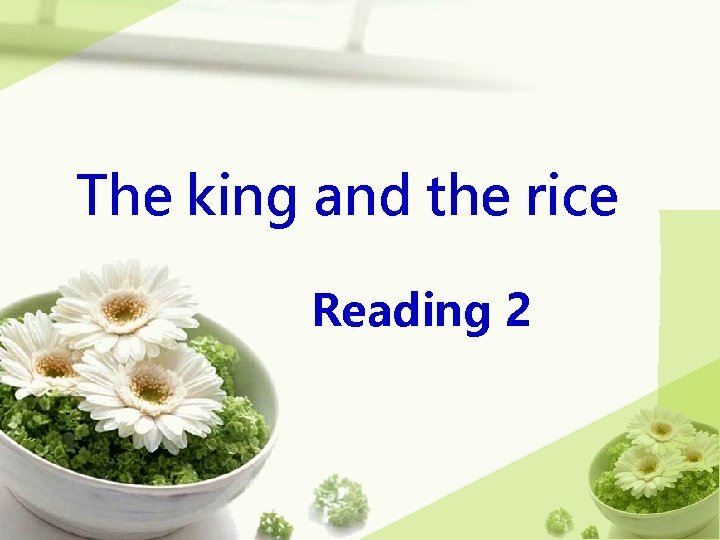 The king and the rice Reading 2 