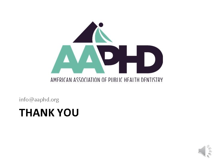 info@aaphd. org THANK YOU 