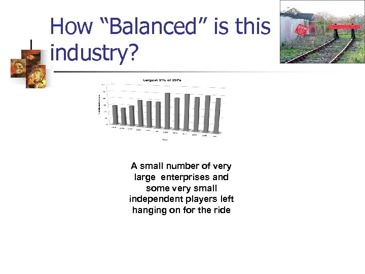 How “Balanced” is this industry? A small number of very large enterprises and some