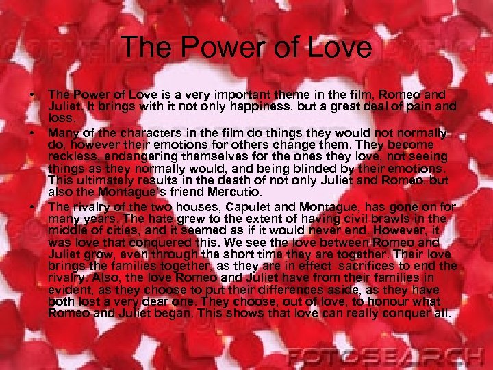 The Power of Love • • • The Power of Love is a very